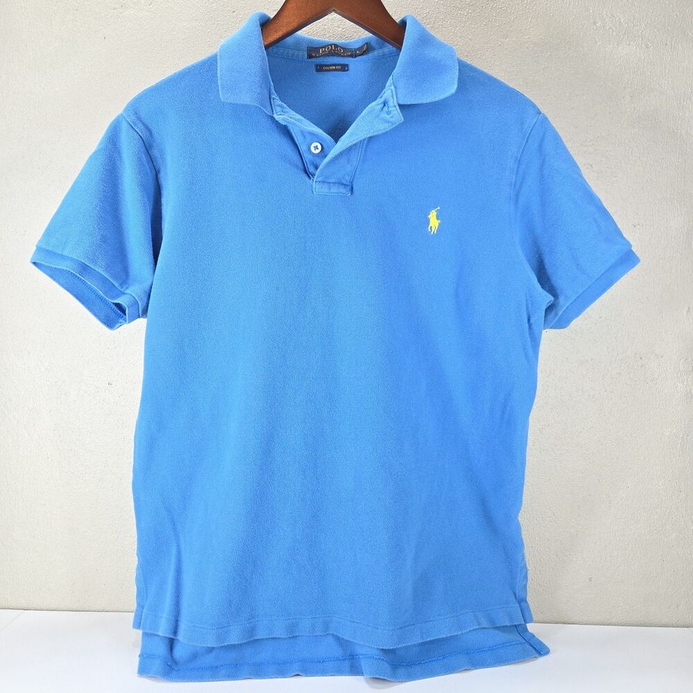 Polo Ralph Lauren Custom Fit Signature Embroidered Pique Polo Shirt Sz L